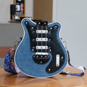 BLUE - Guitar Shaped Crossbody Guitar Bag (Copy) item