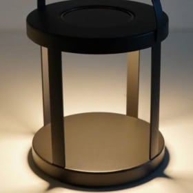 Large & Small Pillar Charcoal Solar Lanterns item
