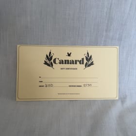 $150 Canard Gift Certificate item