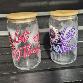'Let Them' 16oz glass by House of Crouse Designs (Two Items) item