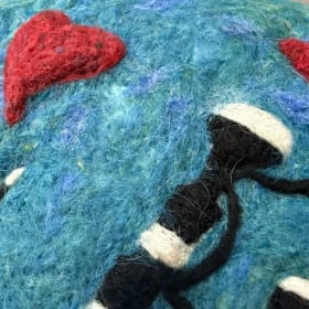 Great Highland Bagpipe Handcrafted Wool Needle Felt Art item