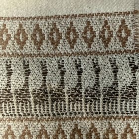 Woven Pattern Scarf made from 100% Baby Alpaca wool item