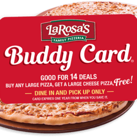 LaRosa's Buddy Card item