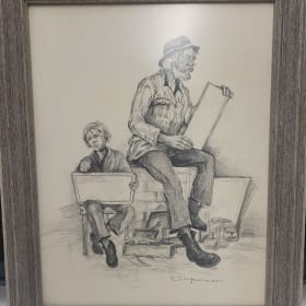 Framed Pencil Sketch item