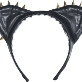 leather cat headband item