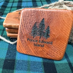Handcrafted Prince Edward Island Wooden Coasters item