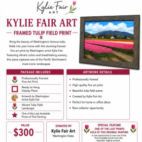 Framed Tulip Field Print item