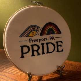 PRIDE Embroidery Piece from Janet Brown "Bear Creek Stiches" item