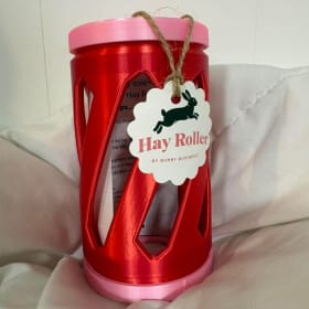 Bunny Business - Hay Roller - Red & Pink item