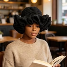 Crochet Ruffle Hat item