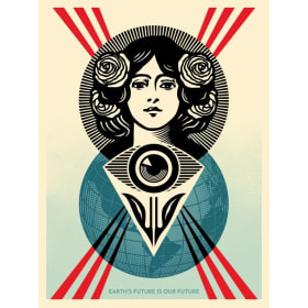 Shepard Fairey Ltd. Ed. Print - Earth's Future is Our Future item