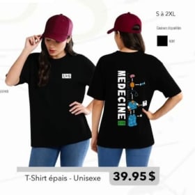 T-Shirt-unisexe logo blanc item