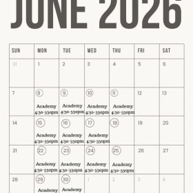 Tuesday June 30th 4-5pm at the courts item