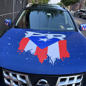 Flag Bumper and Mirros PR flag set item