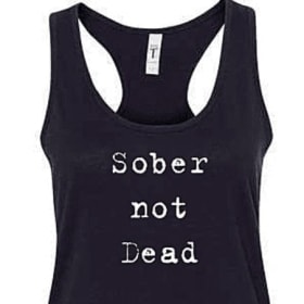 Sober Not Dead Racerback Tank item