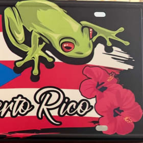Front License Flag, Coqui & Flor de Maga item