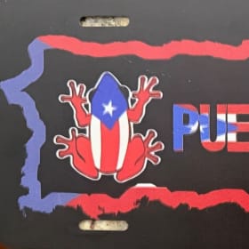 Front License plate Flag,  & Coqui item