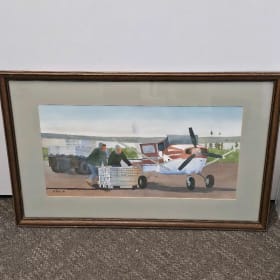 #9 - Watercolor "Fish Hauler" Painting item