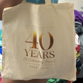 Chronicle News 40th Anniversary Tote item