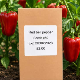 Red bell pepper seed pack item