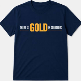 There Is Gold in Goldsboro Navy Tee item