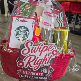 Jade team - Swipe Right - Gift Card Gift Basket! item