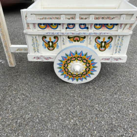 JOAQUIN CHAVERRI VINTAGE COSTA RICAN BEVERAGE CART item