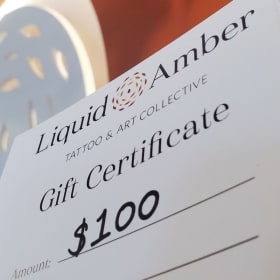Liquid Amber Tattoo $100 Gift Card item