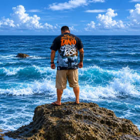 T-shirt Black/Orange item