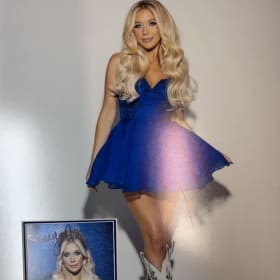 Megan Moroney 16X20 framed photo with signed CD cover item