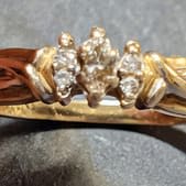 Women's Gold and Diamond Ring size 8 (Gently Used) item