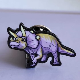 Limited Edition Triceratops Dino Pride Pin, item