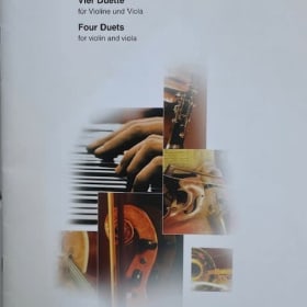 Four duets for violin and viola by Bach item