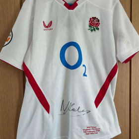 Alex Coles signed England Rugby shirt item