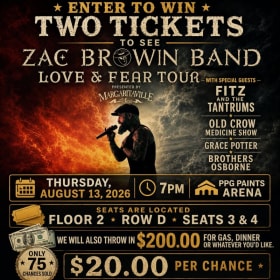 Two Zac Brown Band Concert tickets & $200 cash item