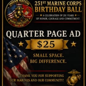 Quarter page Ad in the Progam item