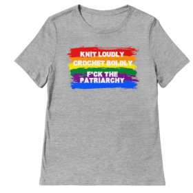 Knit Loudly. Crochet Boldly. F*ck the Patriarchy. item