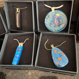 Blue Resin Necklace item