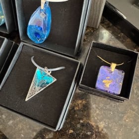 Blue Resin Necklace item