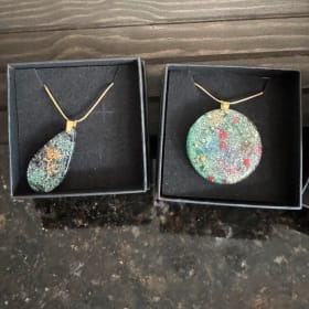 Green Resin Necklace item