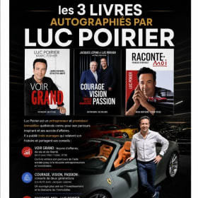 3 livres autographiés par Luc Poirier item