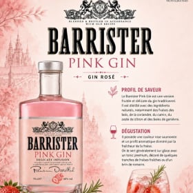 🍓 Barrister Pink Gin – Gin Rosé Premium item
