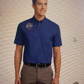 Navy Blue Button up (SS) item