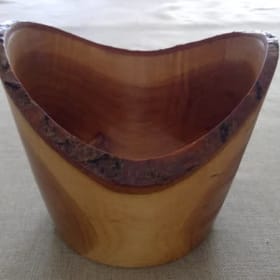 Mountain Ash bowl with live edge bark item