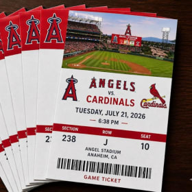 Angels vs Cardinals Tickets Packet - 10 Tickets item