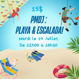 PMDJ:Plage Beauport & Escalade -14 juillet @12h00-16h30 item