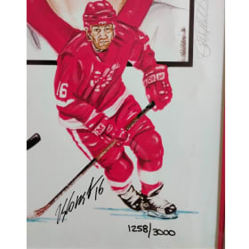 Red Wings Signed Russian Five Lithograph - Limited Edition item