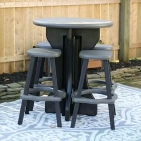 Photo of Confer Plastics: Bistro Table w/4 stools (Value $250)