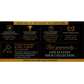 Commemorative COHIBA 50th Anniversary Ceramic Cigar Ashtray item