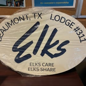 Beaumont Elks 311 Wooden Sign item